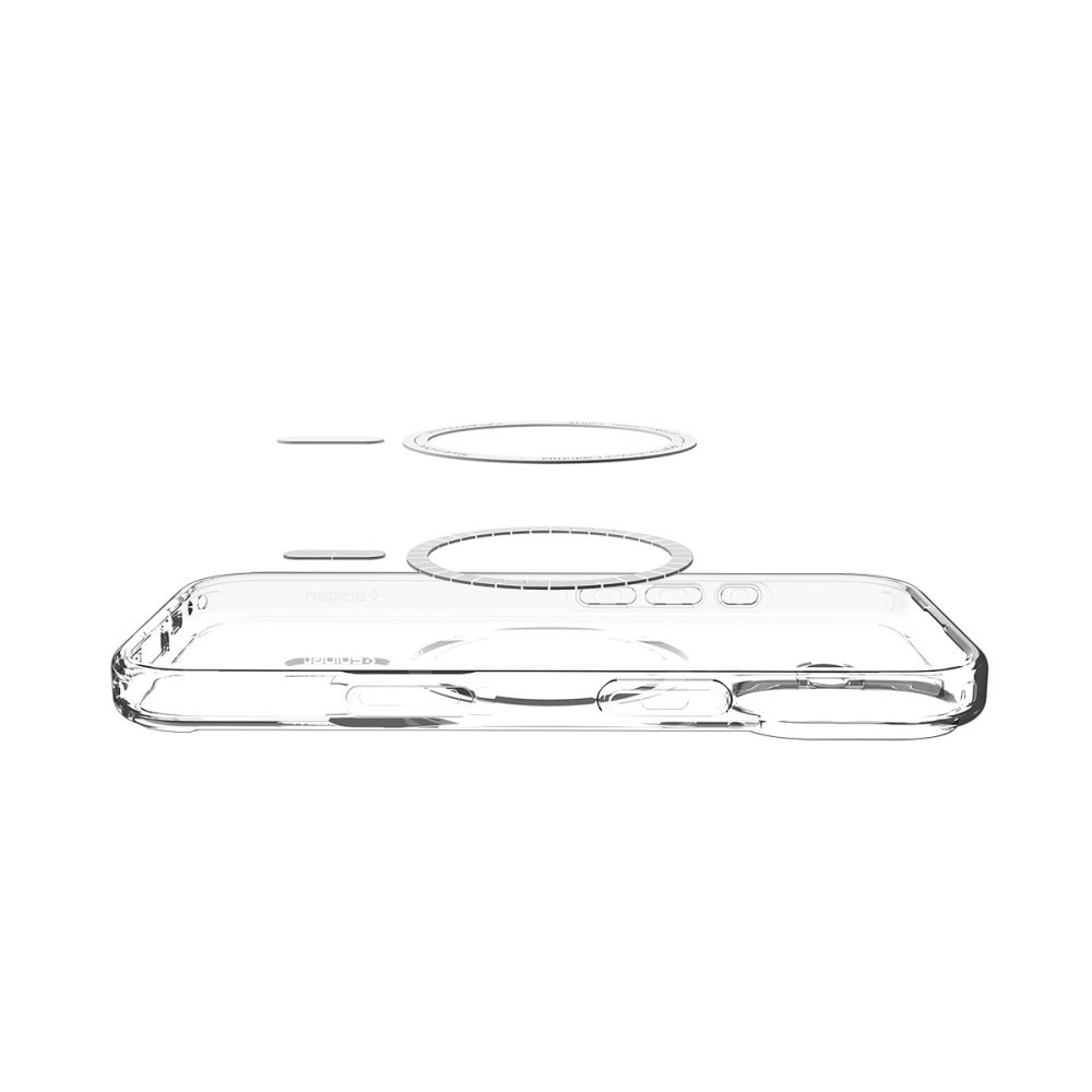 iTok webáruház - Spigen Spigen Ultra Hybrid MagSafe tok iPhone 17 készülékhez (áttetsző szürke) 7 Spigen Ultra Hybrid MagSafe Case for iPhone 17 (áttetsző szürke)
