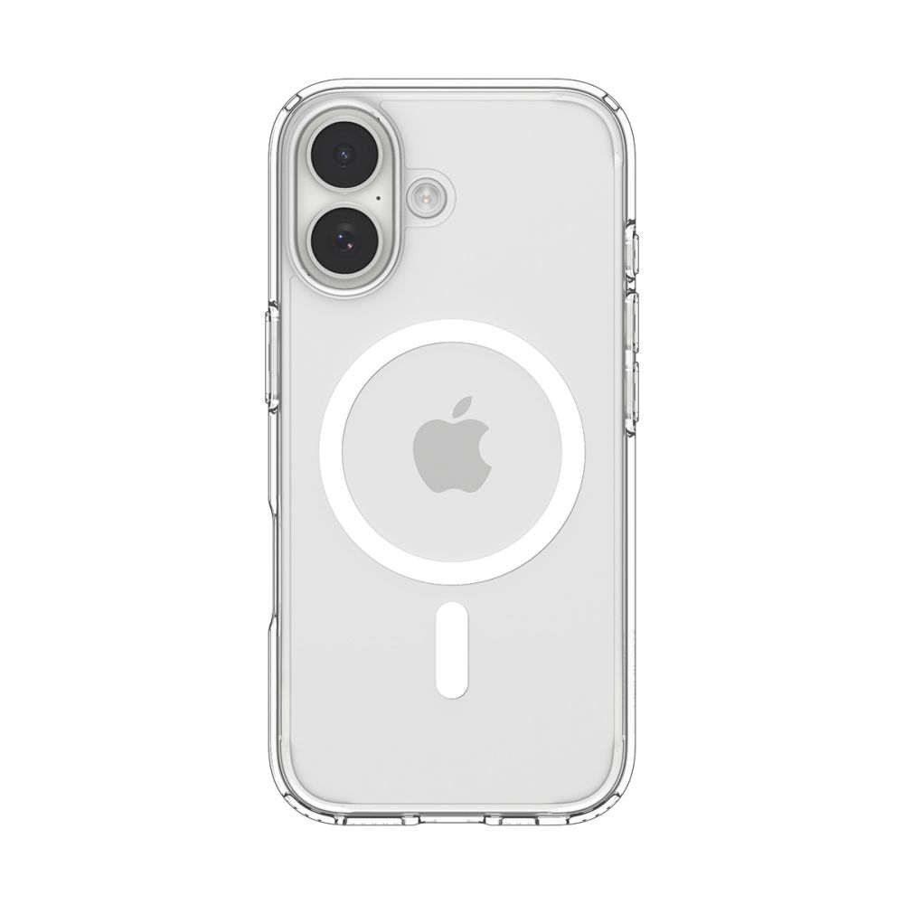 iTok webáruház - Spigen Spigen Ultra Hybrid MagSafe tok iPhone 17-hez (átlátszó és fehér) 2 Spigen Ultra Hybrid MagSafe Case for iPhone 17 (átlátszó és fehér)