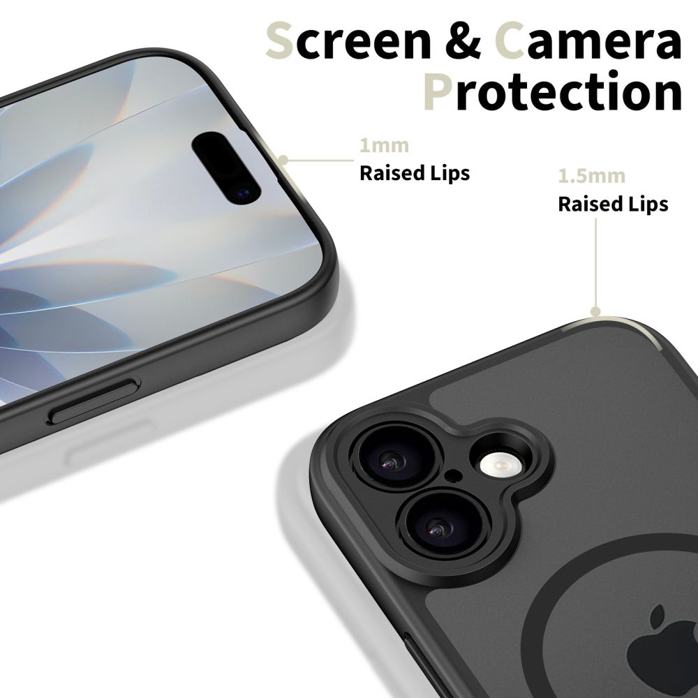 iTok webáruház - Tech-Protect Tech-Protect BasicMag MagSafe tok iPhone 17-hez (matt fekete) 3 Tech-Protect BasicMag MagSafe Case for iPhone 17 (matt fekete)