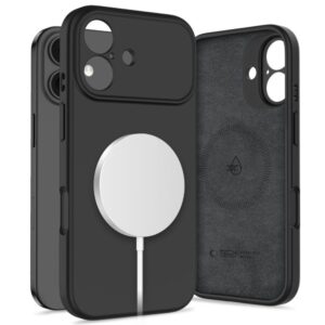 Tech-Protect Silicone MagSafe tok iPhone 17 készülékhez (fekete)