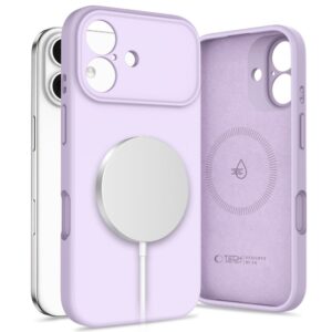 Tech-Protect Silicone MagSafe tok iPhone 17-hez (lila)