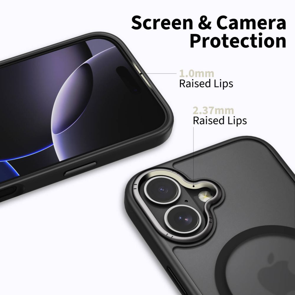iTok webáruház - Tech-Protect Tech-Protect MagEdge MagSafe tok iPhone 17 készülékhez (matt fekete) 3 Tech-Protect MagEdge MagSafe Case for iPhone 17 (matt fekete)