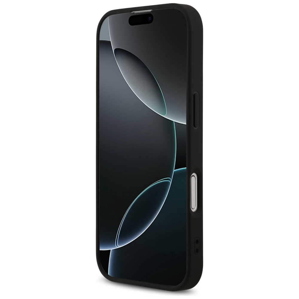 iTok webáruház - Guess Guess 4G Printed Stripes MagSafe tok iPhone 17-hez (fekete) 5 Guess 4G Printed Stripes MagSafe case for iPhone 17 (fekete)