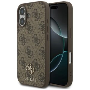 Guess 4G Small Classic Logo MagSafe tok iPhone 17-hez (barna)