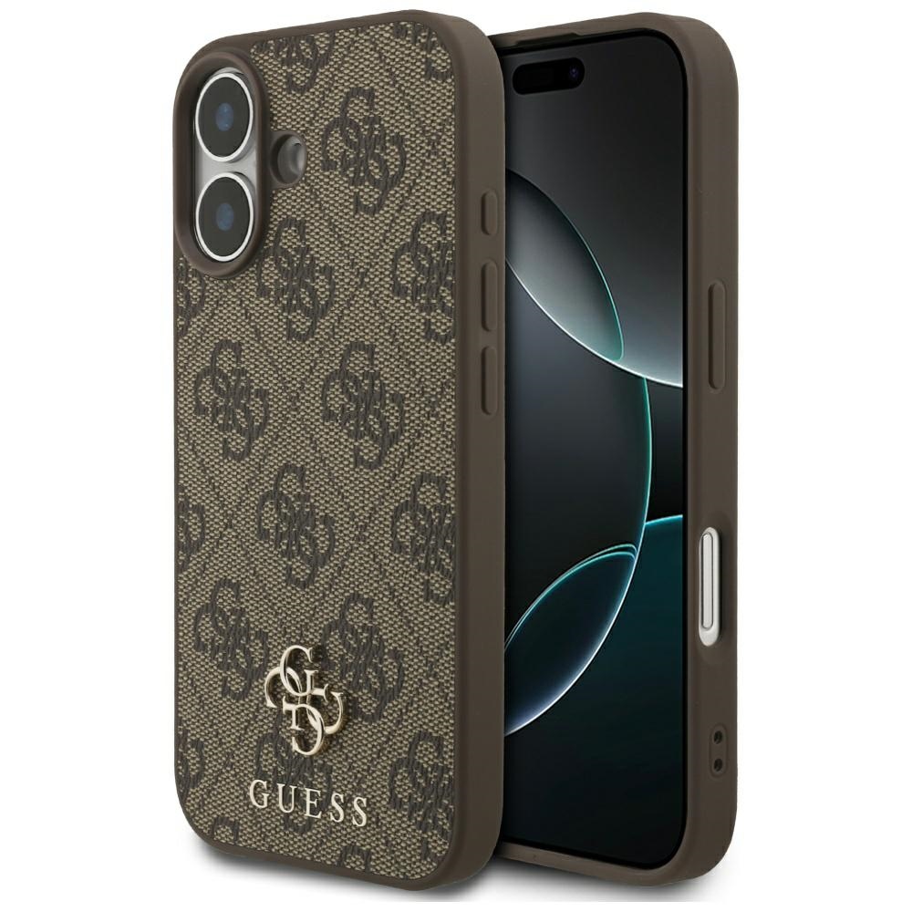 iTok webáruház - Guess Guess 4G Small Classic Logo MagSafe tok iPhone 17-hez (barna) 1 Guess 4G Small Classic Logo MagSafe Case for iPhone 17 (barna)