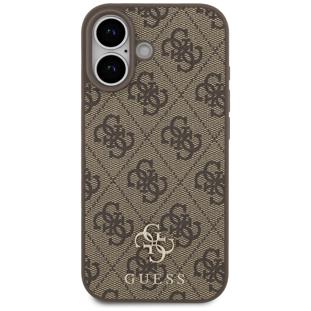 iTok webáruház - Guess Guess 4G Small Classic Logo MagSafe tok iPhone 17-hez (barna) 3 Guess 4G Small Classic Logo MagSafe Case for iPhone 17 (barna)