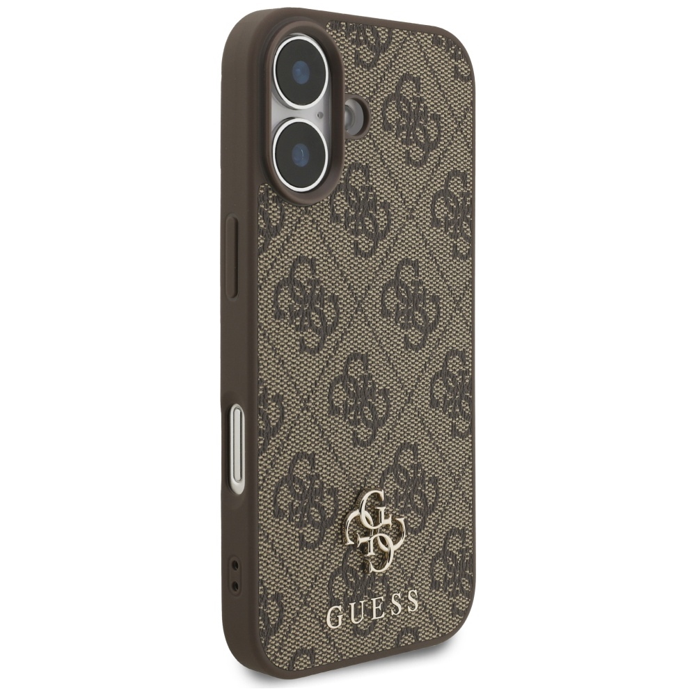 iTok webáruház - Guess Guess 4G Small Classic Logo MagSafe tok iPhone 17-hez (barna) 4 Guess 4G Small Classic Logo MagSafe Case for iPhone 17 (barna)