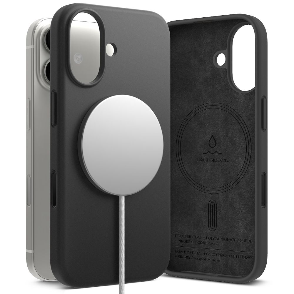 iTok webáruház - Ringke Ringke Silicone MagSafe tok iPhone 17 készülékhez (lila) 1 Ringke Silicone Magnetic MagSafe Case for iPhone 17 (lila)