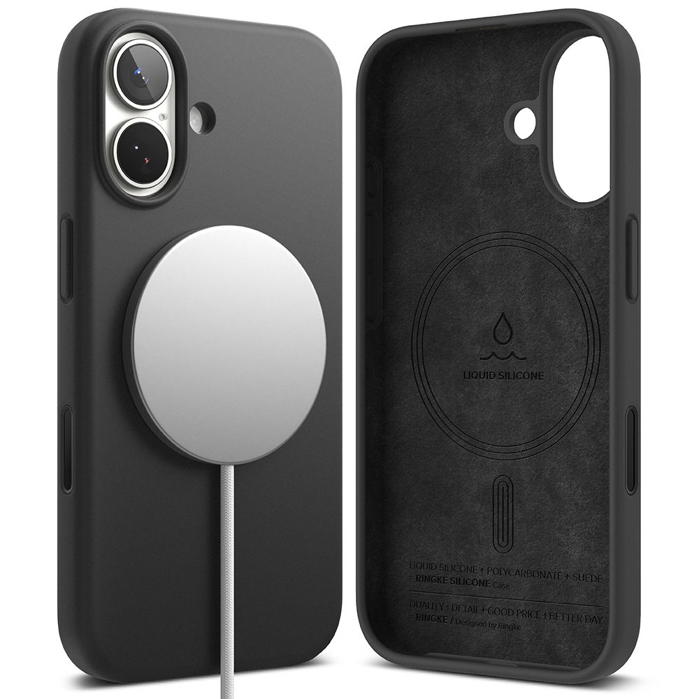 iTok webáruház - Ringke Ringke Silicone MagSafe tok iPhone 17 készülékhez (lila) 2 Ringke Silicone Magnetic MagSafe Case for iPhone 17 (lila)