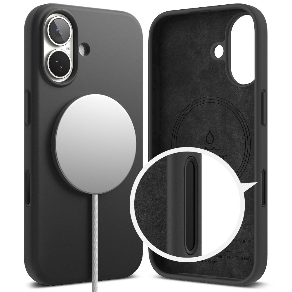 iTok webáruház - Ringke Ringke Silicone MagSafe tok iPhone 17 készülékhez (lila) 3 Ringke Silicone Magnetic MagSafe Case for iPhone 17 (lila)