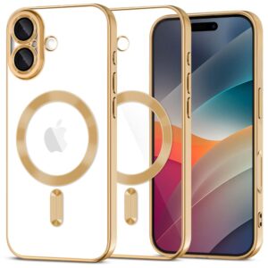 Tech-Protect MagFlex MagSafe tok iPhone 17 készülékhez (átlátszó arany)