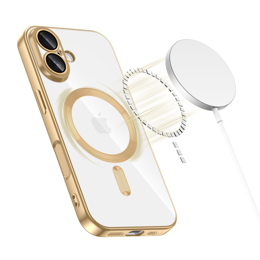 iTok webáruház - Tech-Protect Tech-Protect MagFlex MagSafe tok iPhone 17 készülékhez (átlátszó arany) 2 Tech-Protect MagFlex MagSafe Case for iPhone 17 (átlátszó arany)