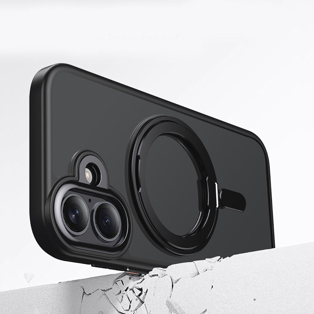 iTok webáruház - Tech-Protect Tech-Protect MagRing MagSafe tok iPhone 17-hez (matt fekete) 4 Tech-Protect MagRing MagSafe case for iPhone 17 (matt fekete)