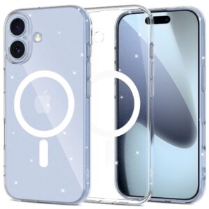 Tech-Protect FlexAir MagSafe tok iPhone 17-hez (átlátszó csillámos)
