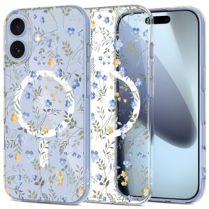 Tech-Protect FlexAir MagSafe tok iPhone 17-hez – Margaréták levelekkel