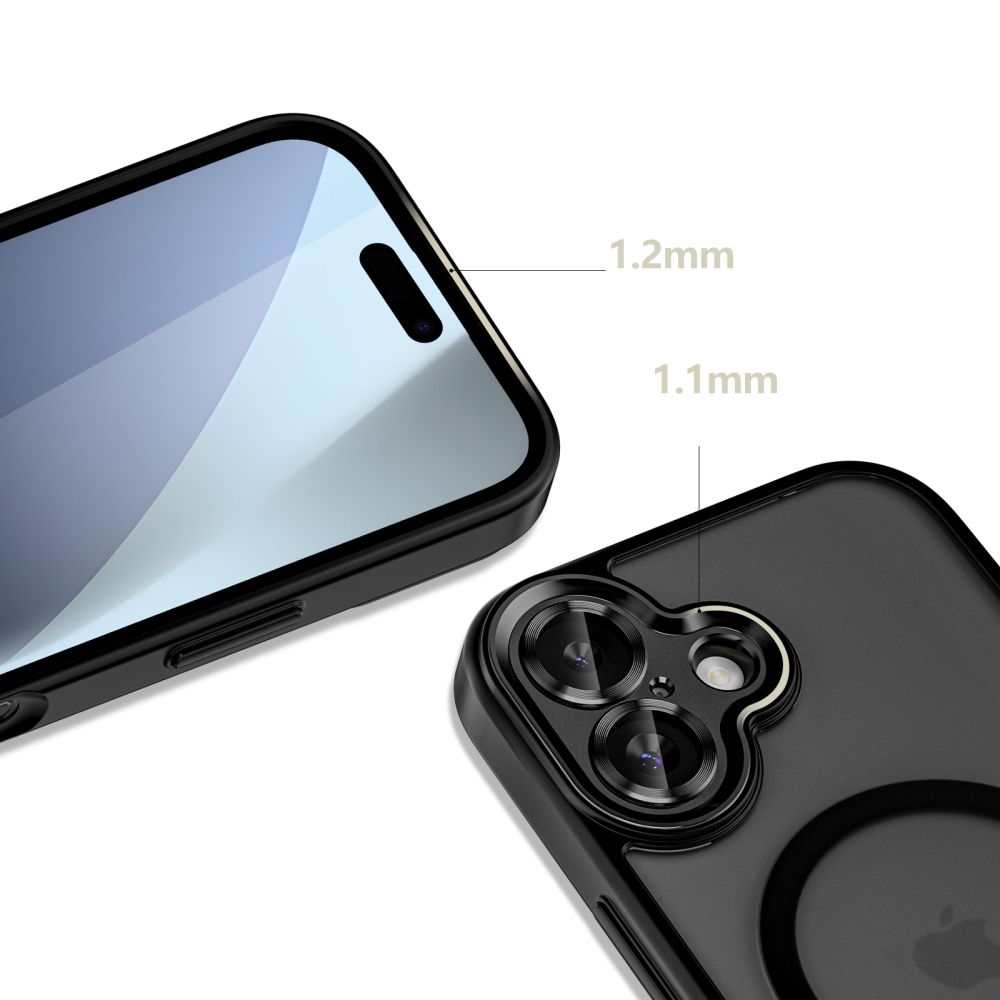 iTok webáruház - Tech-Protect Tech-Protect MagCam MagSafe tok iPhone 17 készülékhez (matt fekete) 4 Tech-Protect MagCam MagSafe Case for iPhone 17 (matt fekete)