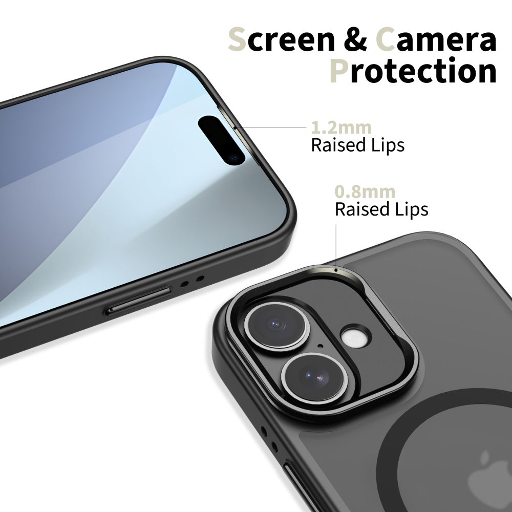 iTok webáruház - Tech-Protect Tech-Protect MagStand MagSafe tok iPhone 17-hez (matt fekete) 3 Tech-Protect MagStand MagSafe case for iPhone 17 (matt fekete)