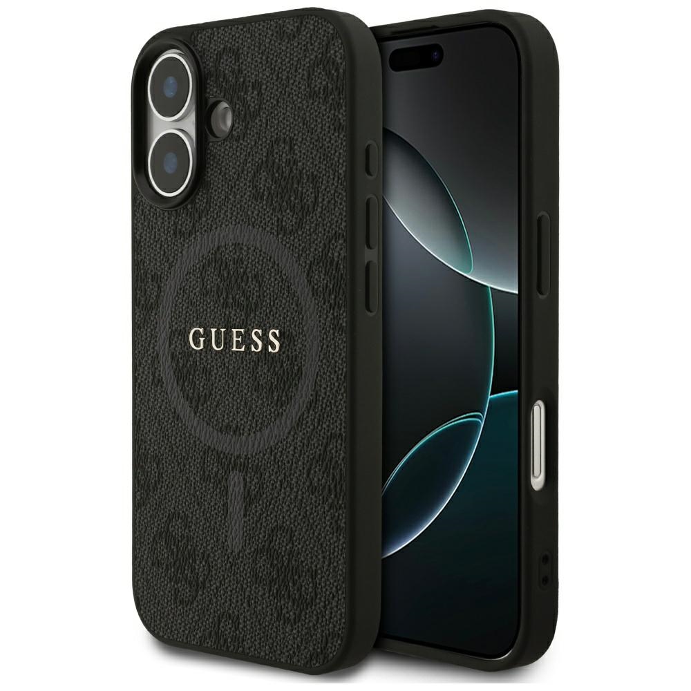 iTok webáruház - Guess Guess 4G Ring Classic Logo MagSafe tok iPhone 17-hez (fekete) 1 Guess 4G Ring Classic Logo MagSafe case for iPhone 17 (fekete)