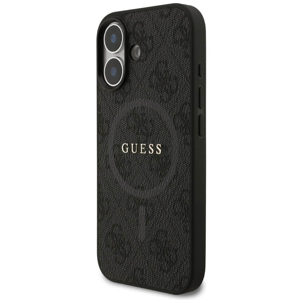 iTok webáruház - Guess Guess 4G Ring Classic Logo MagSafe tok iPhone 17-hez (fekete) 2 Guess 4G Ring Classic Logo MagSafe case for iPhone 17 (fekete)