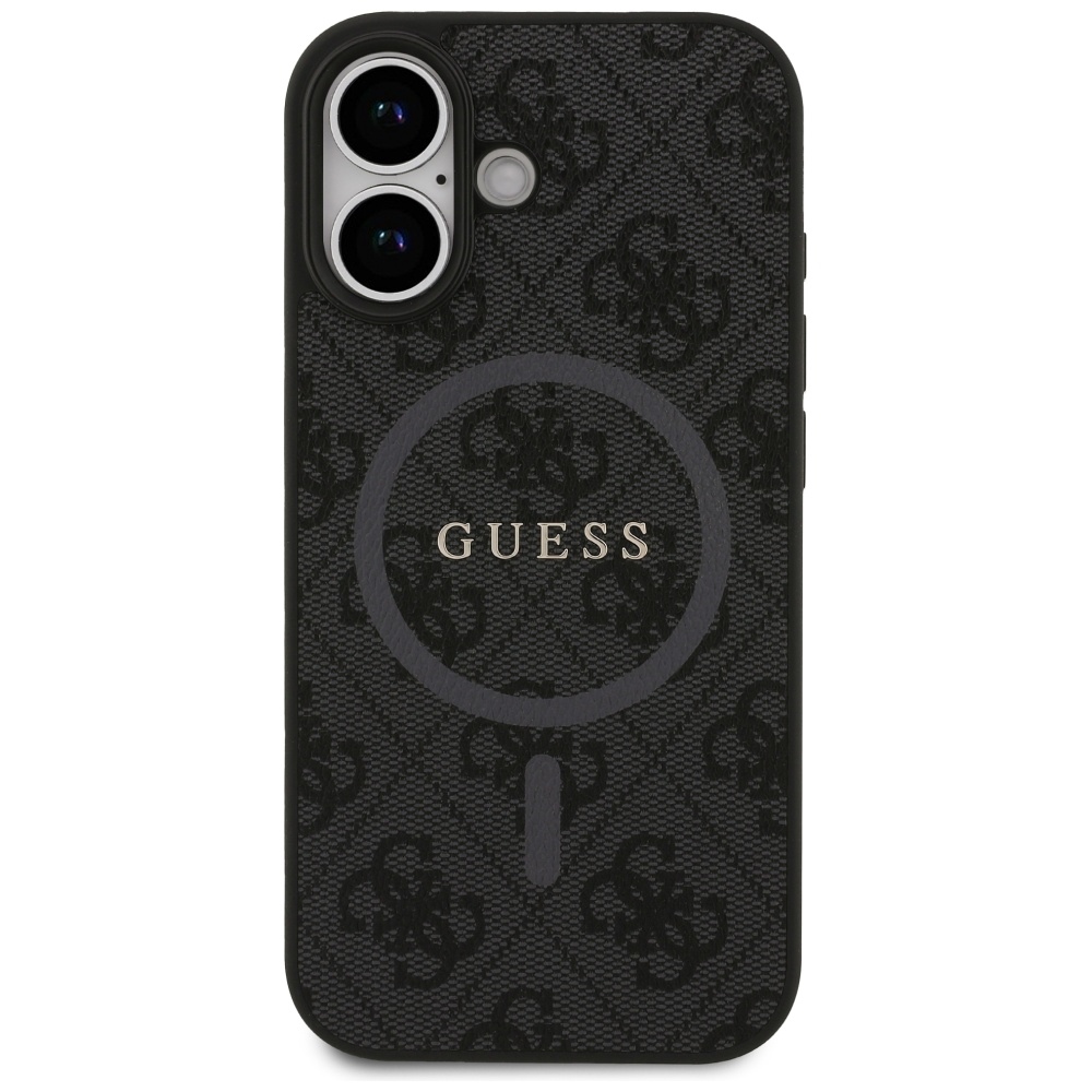 iTok webáruház - Guess Guess 4G Ring Classic Logo MagSafe tok iPhone 17-hez (fekete) 3 Guess 4G Ring Classic Logo MagSafe case for iPhone 17 (fekete)