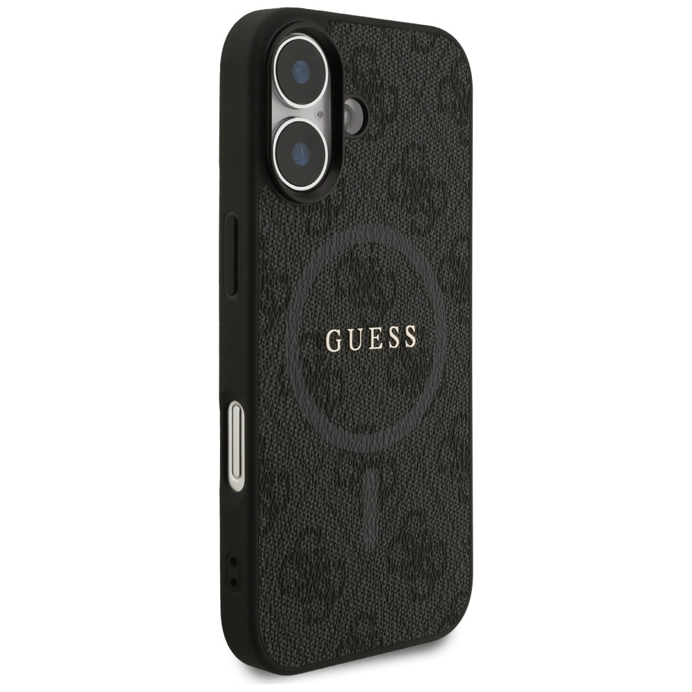 iTok webáruház - Guess Guess 4G Ring Classic Logo MagSafe tok iPhone 17-hez (fekete) 4 Guess 4G Ring Classic Logo MagSafe case for iPhone 17 (fekete)