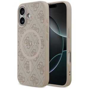 Guess 4G Ring Classic Logo MagSafe tok iPhone 17-hez (rózsaszín)