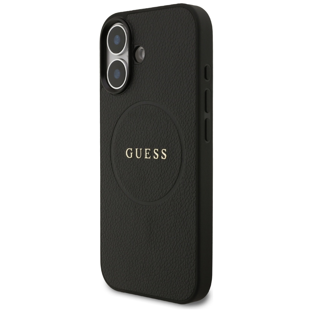 iTok webáruház - Guess Guess Grained Ring MagSafe tok iPhone 17 (fekete) 2 Guess Grained Ring MagSafe case for iPhone 17 (fekete)