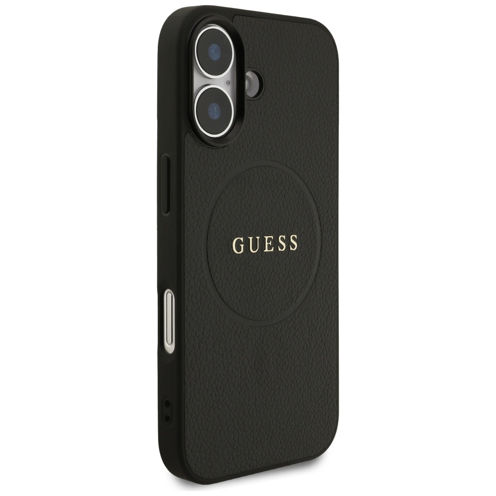 iTok webáruház - Guess Guess Grained Ring MagSafe tok iPhone 17 (fekete) 4 Guess Grained Ring MagSafe case for iPhone 17 (fekete)