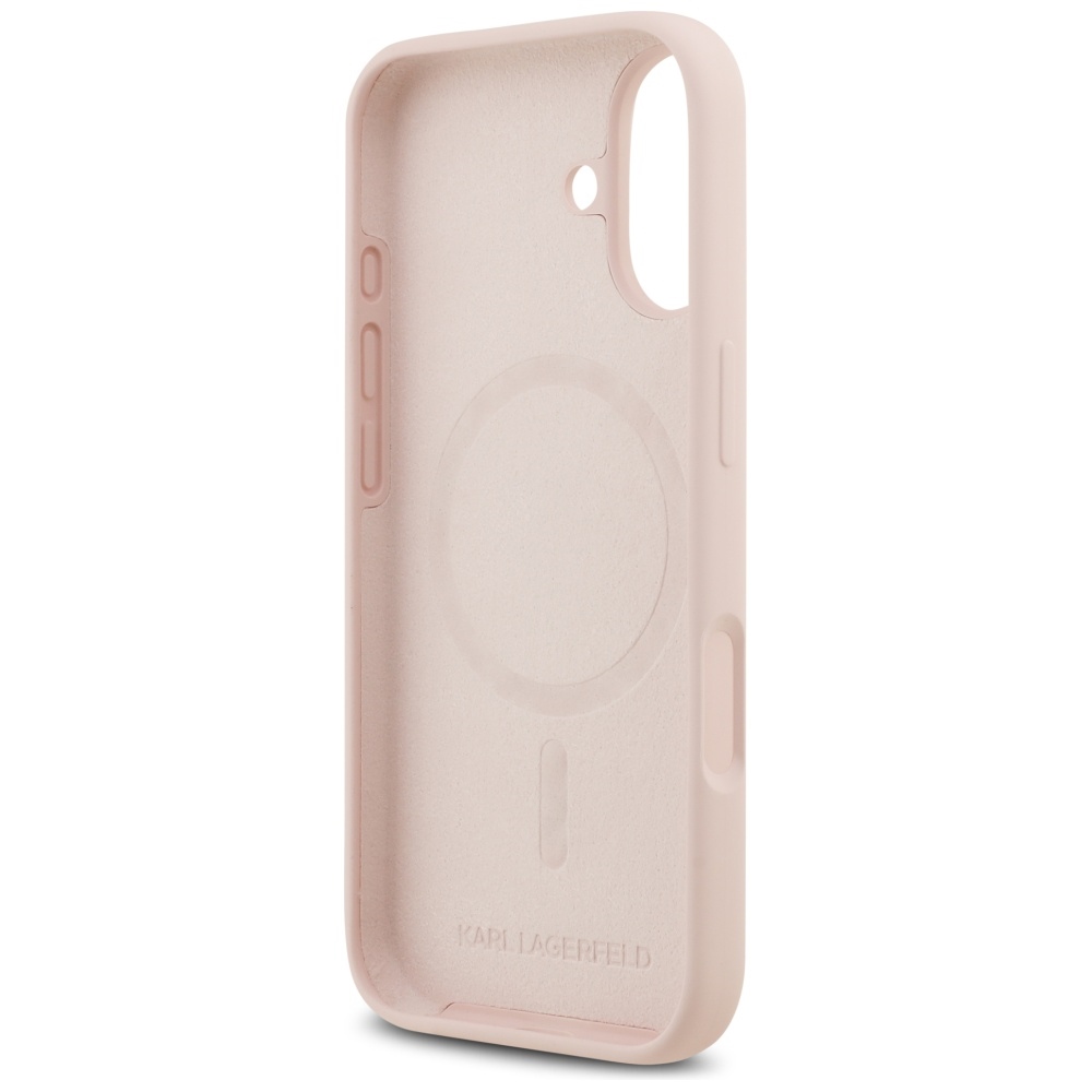 iTok webáruház - Karl Lagerfeld Karl Lagerfeld Silicone Karl&Choupette MagSafe tok iPhone 17-hez (rózsaszín) 7 Karl Lagerfeld Silicone Karl&Choupette Ring MagSafe Case for iPhone 17 (rózsaszín)