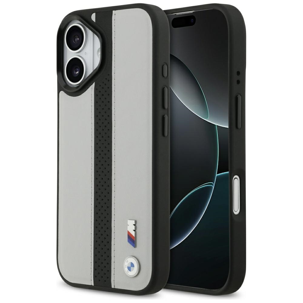iTok webáruház - BMW BMW M Perforated Stripe Logo MagSafe tok iPhone 17-hez (szürke) 1 BMW M Perforated Stripe Logo MagSafe Case for iPhone 17 (szürke)