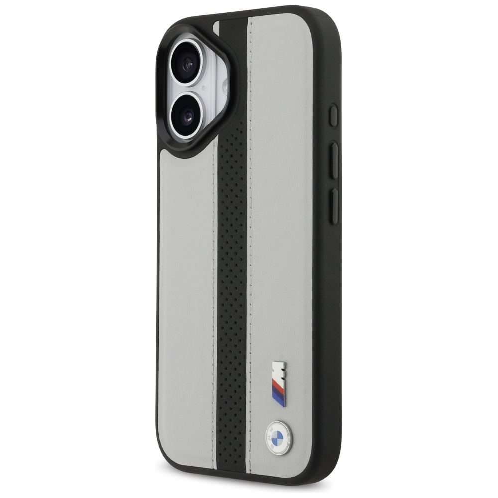 iTok webáruház - BMW BMW M Perforated Stripe Logo MagSafe tok iPhone 17-hez (szürke) 2 BMW M Perforated Stripe Logo MagSafe Case for iPhone 17 (szürke)