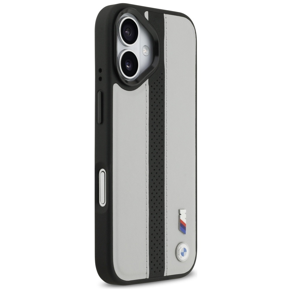 iTok webáruház - BMW BMW M Perforated Stripe Logo MagSafe tok iPhone 17-hez (szürke) 3 BMW M Perforated Stripe Logo MagSafe Case for iPhone 17 (szürke)
