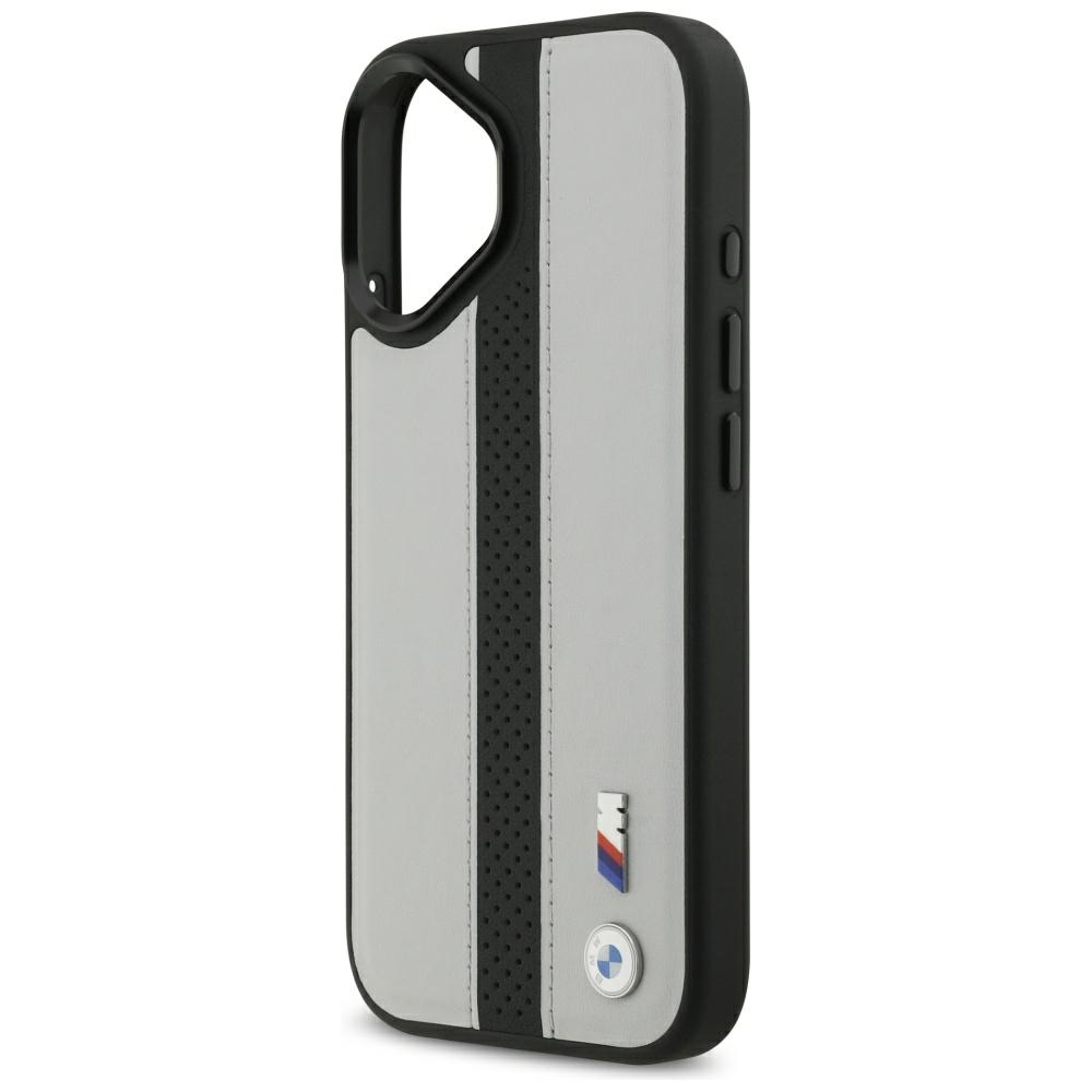 iTok webáruház - BMW BMW M Perforated Stripe Logo MagSafe tok iPhone 17-hez (szürke) 5 BMW M Perforated Stripe Logo MagSafe Case for iPhone 17 (szürke)
