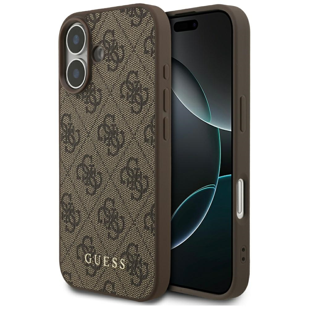 iTok webáruház - Guess Guess 4G Classic tok iPhone 17-hez (barna) 1 Guess 4G Classic Case for iPhone 17 (barna)