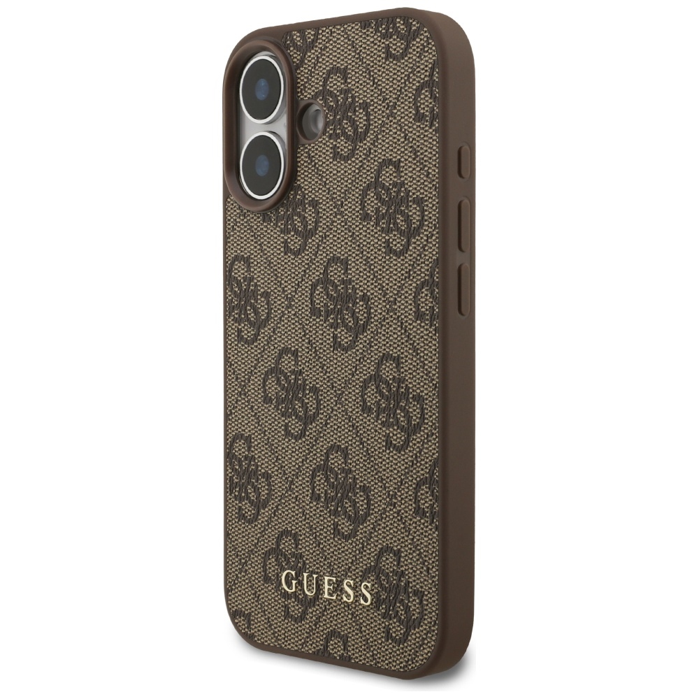 iTok webáruház - Guess Guess 4G Classic tok iPhone 17-hez (barna) 2 Guess 4G Classic Case for iPhone 17 (barna)