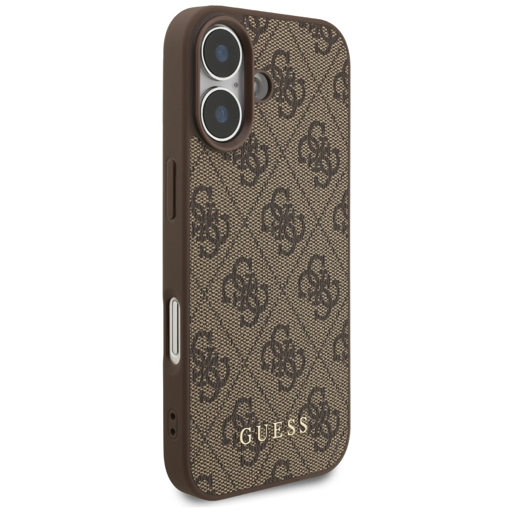iTok webáruház - Guess Guess 4G Classic tok iPhone 17-hez (barna) 4 Guess 4G Classic Case for iPhone 17 (barna)