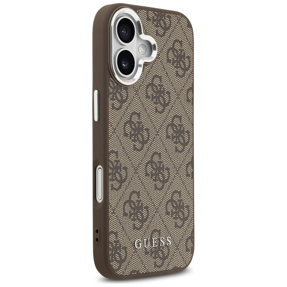 iTok webáruház - Guess Guess 4G Classic Logo MagSafe tok iPhone 17-hez (barna) 4 Guess 4G Classic Logo MagSafe case for iPhone 17 (barna)