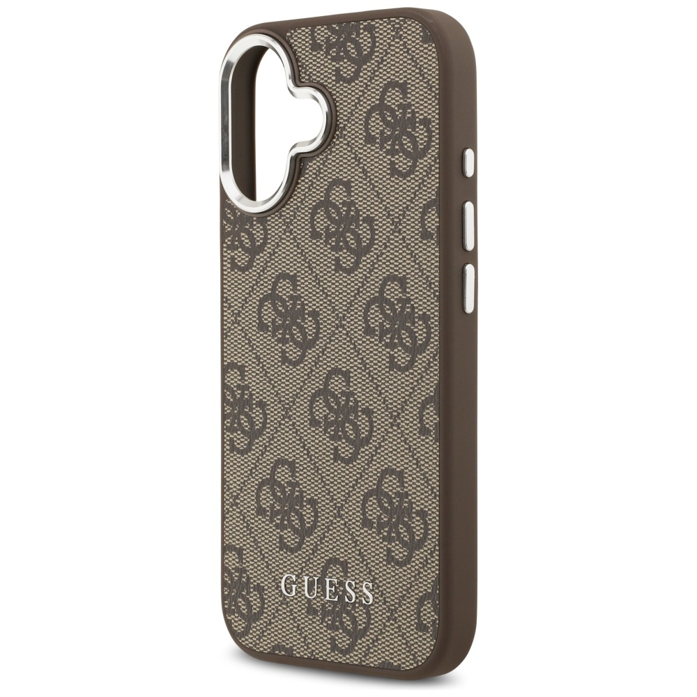 iTok webáruház - Guess Guess 4G Classic Logo MagSafe tok iPhone 17-hez (barna) 6 Guess 4G Classic Logo MagSafe case for iPhone 17 (barna)