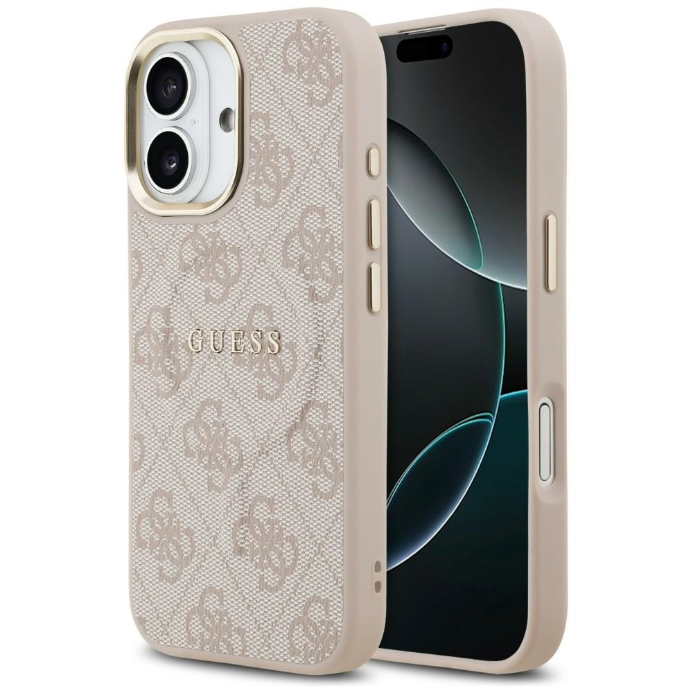 iTok webáruház - Guess Guess 4G PU Classic Logo MagSafe tok iPhone 17-hez (rózsaszín) 1 Guess 4G PU Classic Logo MagSafe Case for iPhone 17 (rózsaszín)