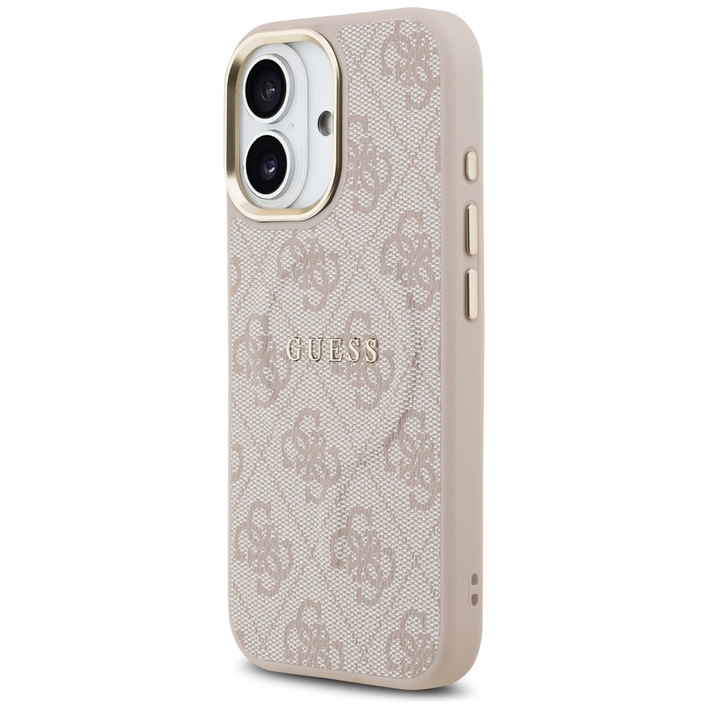 iTok webáruház - Guess Guess 4G PU Classic Logo MagSafe tok iPhone 17-hez (rózsaszín) 2 Guess 4G PU Classic Logo MagSafe Case for iPhone 17 (rózsaszín)