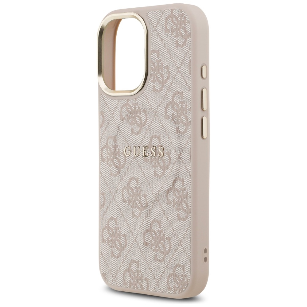 iTok webáruház - Guess Guess 4G PU Classic Logo MagSafe tok iPhone 17-hez (rózsaszín) 6 Guess 4G PU Classic Logo MagSafe Case for iPhone 17 (rózsaszín)