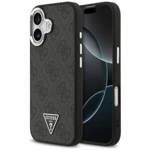 Guess 4G Triangle Logo MagSafe tok iPhone 17-hez (fekete)