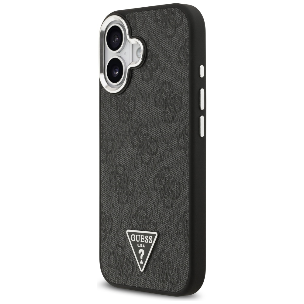 iTok webáruház - Guess Guess 4G Triangle Logo MagSafe tok iPhone 17-hez (fekete) 2 Guess 4G Triangle Logo MagSafe case for iPhone 17 (fekete)