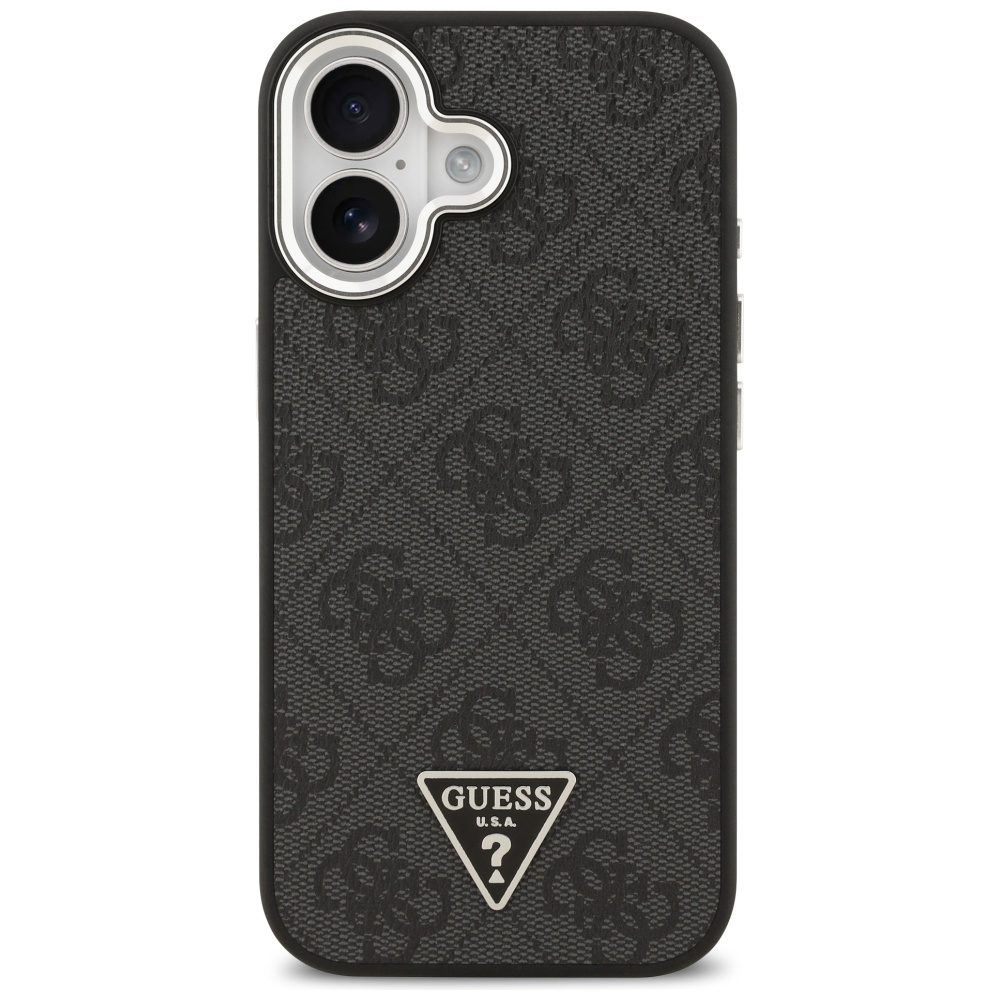 iTok webáruház - Guess Guess 4G Triangle Logo MagSafe tok iPhone 17-hez (fekete) 3 Guess 4G Triangle Logo MagSafe case for iPhone 17 (fekete)
