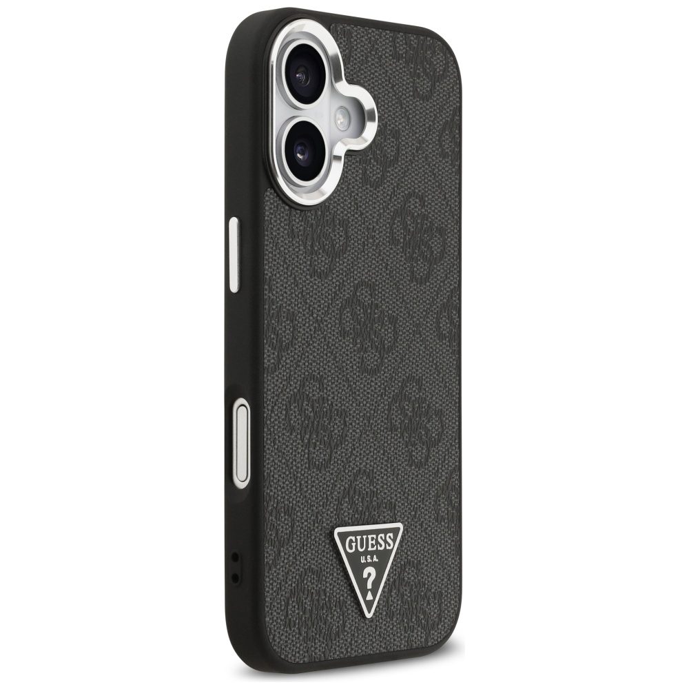 iTok webáruház - Guess Guess 4G Triangle Logo MagSafe tok iPhone 17-hez (fekete) 4 Guess 4G Triangle Logo MagSafe case for iPhone 17 (fekete)