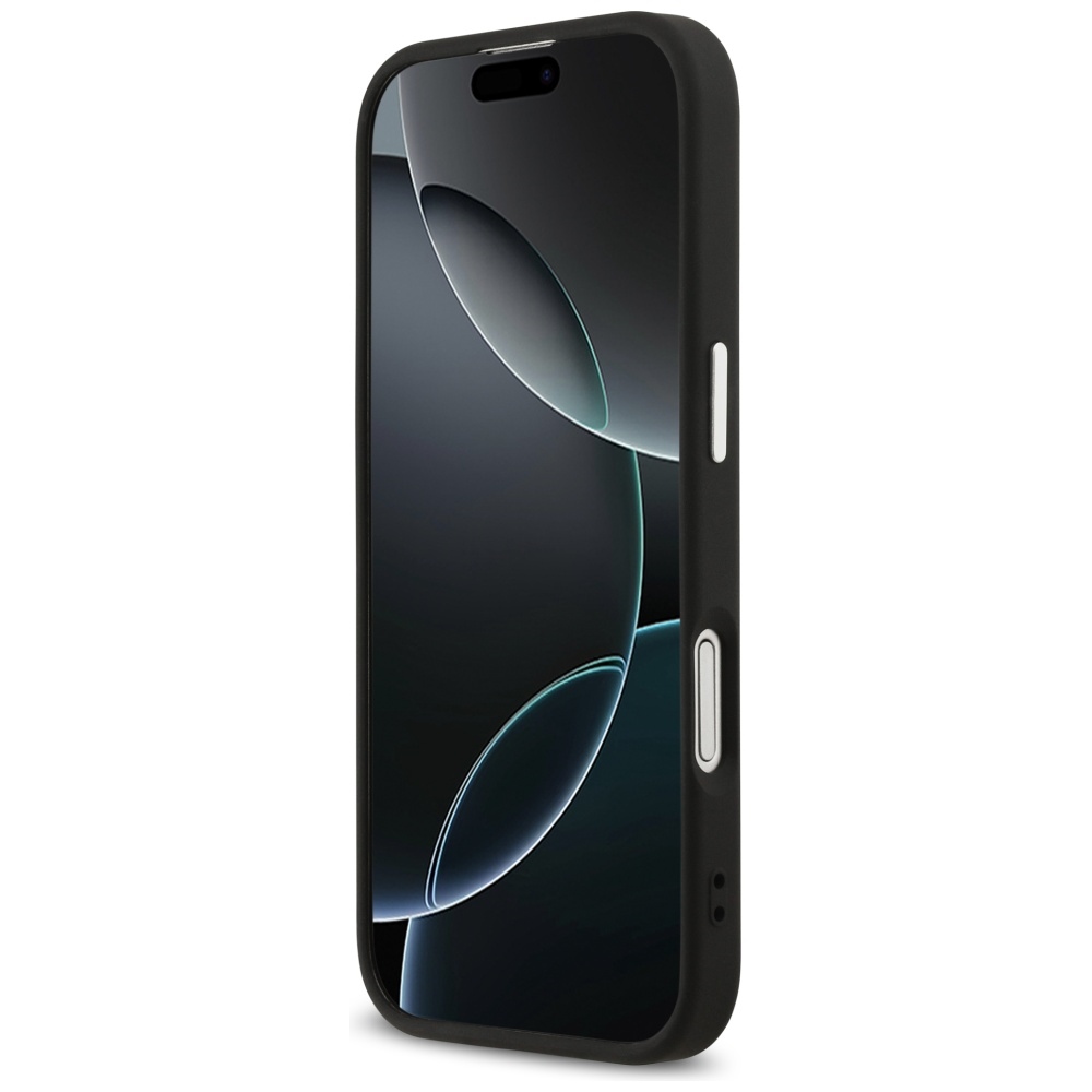 iTok webáruház - Guess Guess 4G Triangle Logo MagSafe tok iPhone 17-hez (fekete) 5 Guess 4G Triangle Logo MagSafe case for iPhone 17 (fekete)