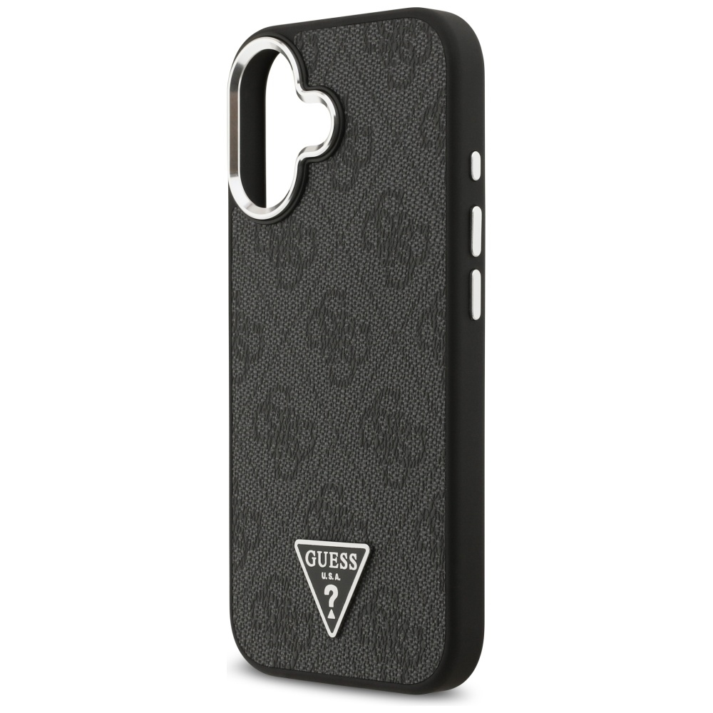iTok webáruház - Guess Guess 4G Triangle Logo MagSafe tok iPhone 17-hez (fekete) 6 Guess 4G Triangle Logo MagSafe case for iPhone 17 (fekete)