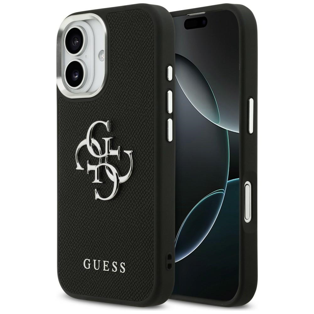 iTok webáruház - Guess Guess Grained Big 4G Classic Logo tok iPhone 17-hez (fekete) 1 Guess Grained Big 4G Classic Logo case for iPhone 17 (fekete)