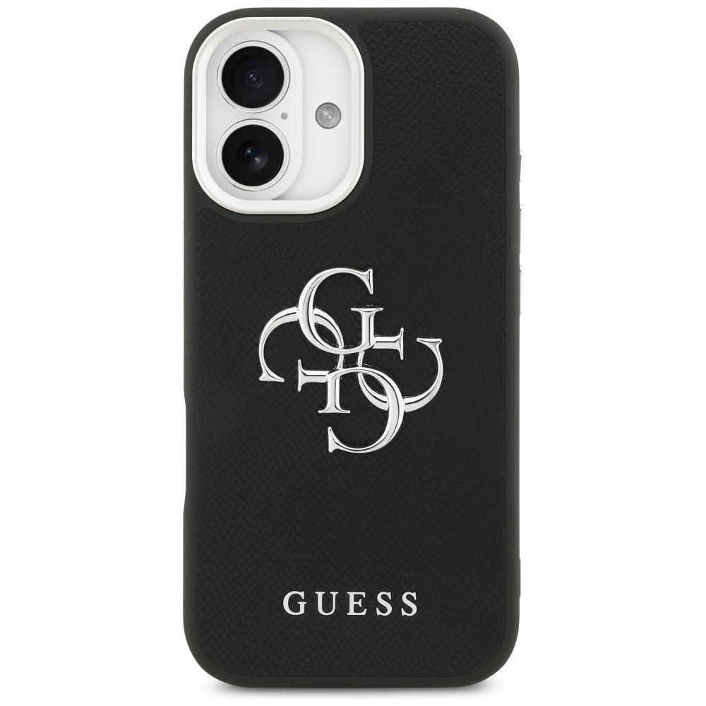 iTok webáruház - Guess Guess Grained Big 4G Classic Logo tok iPhone 17-hez (fekete) 3 Guess Grained Big 4G Classic Logo case for iPhone 17 (fekete)