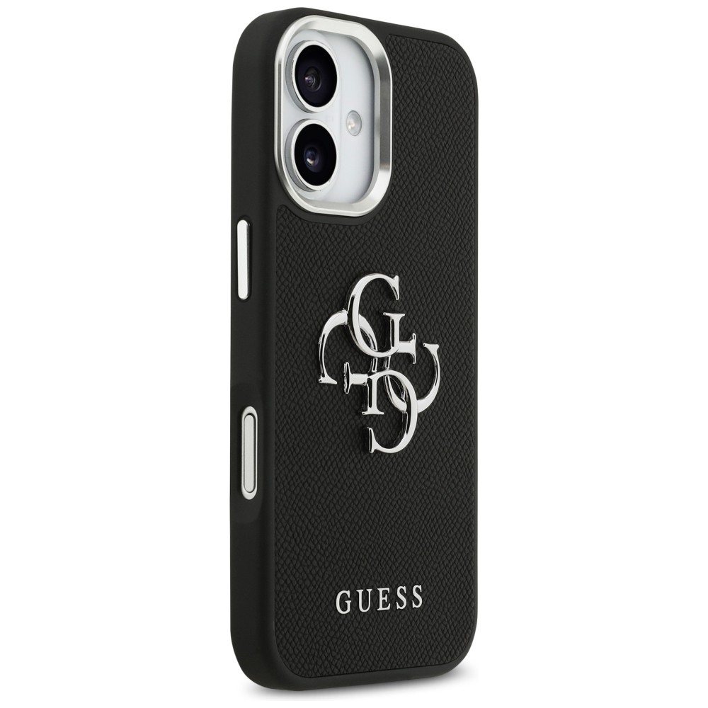 iTok webáruház - Guess Guess Grained Big 4G Classic Logo tok iPhone 17-hez (fekete) 4 Guess Grained Big 4G Classic Logo case for iPhone 17 (fekete)